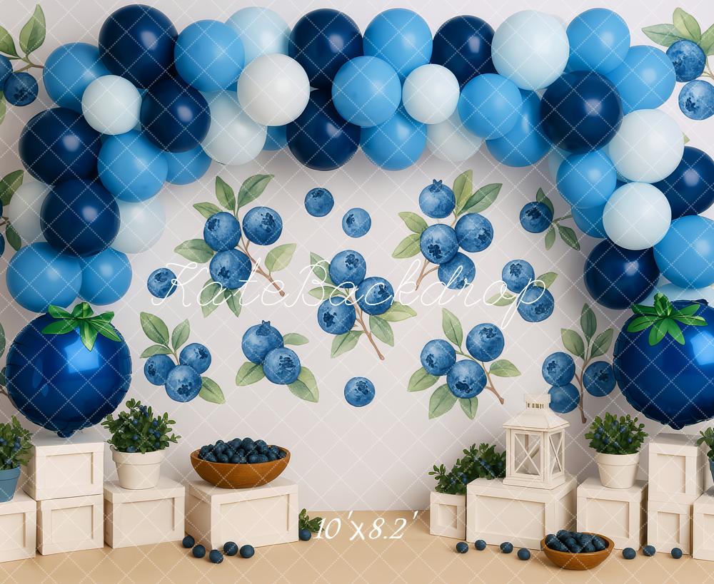 Kate Myrtille Ballons Arche Anniversaire Toile de fond conçue par Patty Roberts - Kate Backdrop FR