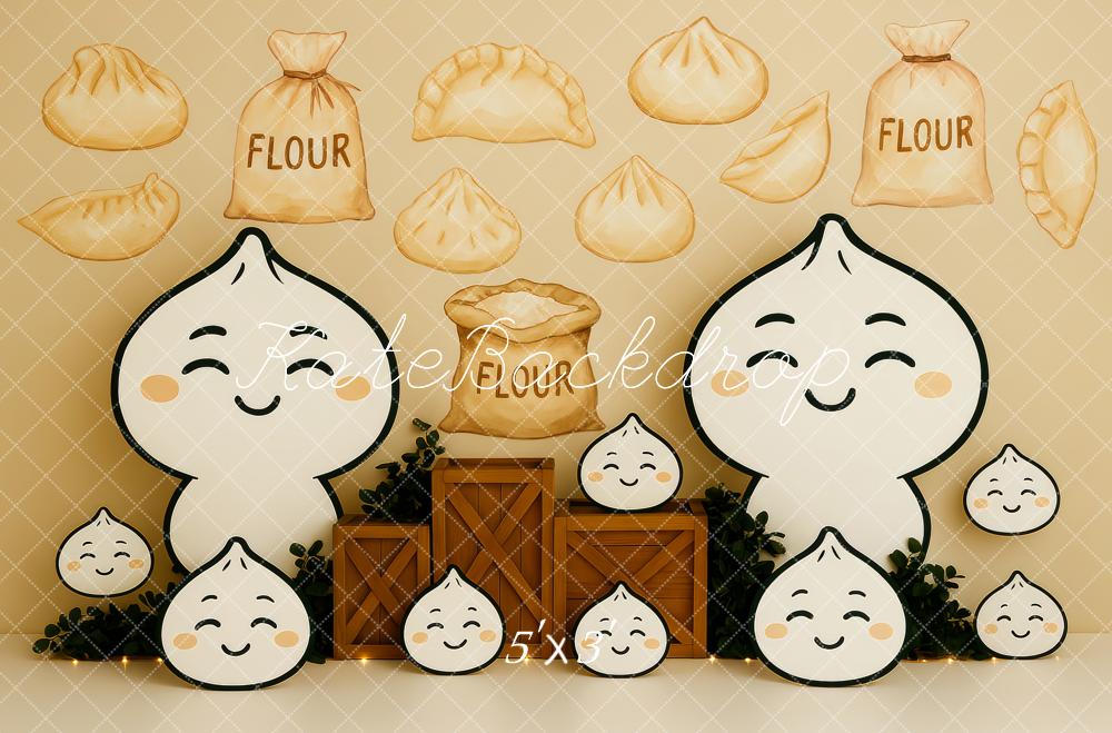 Kate Raviolis Anniversaire Enfant Toile de fond conçue par Patty Roberts - Kate Backdrop FR