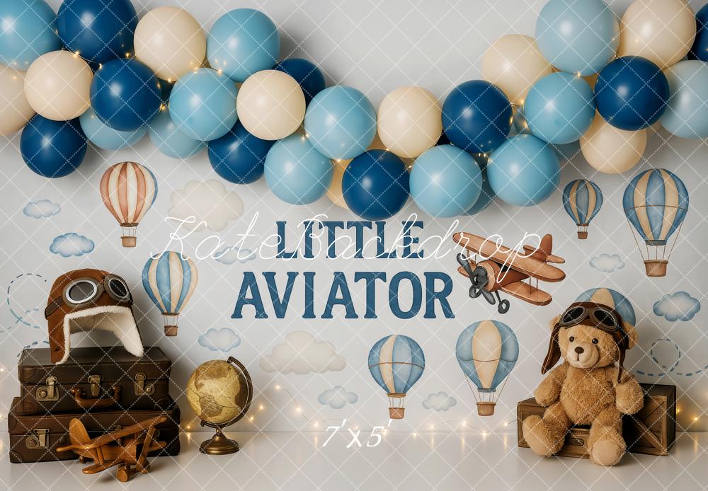 Kate Anniversaire Aviateur Montgolfière Toile de fond conçue par Patty Roberts
