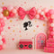 Kate Anniversaire Rose Années 80 Ballons Toile de fond conçue par Patty Roberts - Kate Backdrop FR