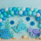 Kate Anniversaire Mer Animaux Ballons Toile de fond conçue par Patty Roberts - Kate Backdrop FR