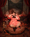 Kate Halloween Citrouille Bougie Lune Toile de fond conçue par Chain Photographie