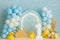 Kate 1er anniversaire Canard Ballon Arche Toile de fond conçue par Patty Roberts - Kate Backdrop FR