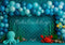 Kate Anniversaire Monde sous-marin Ballons Toile de fond conçue par Patty Roberts - Kate Backdrop FR