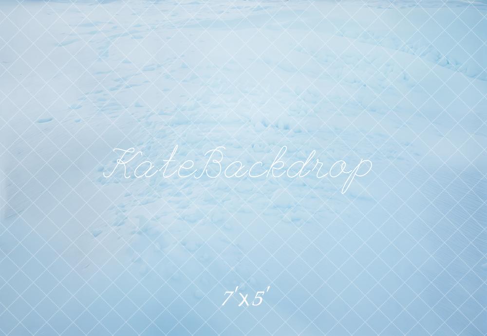 Kate Hiver Neige Glace Bleu Sol Toile de fond conçue par Kate Image