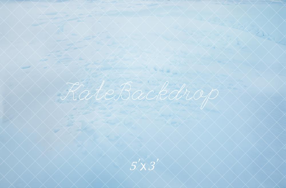 Kate Hiver Neige Glace Bleu Sol Toile de fond conçue par Kate Image