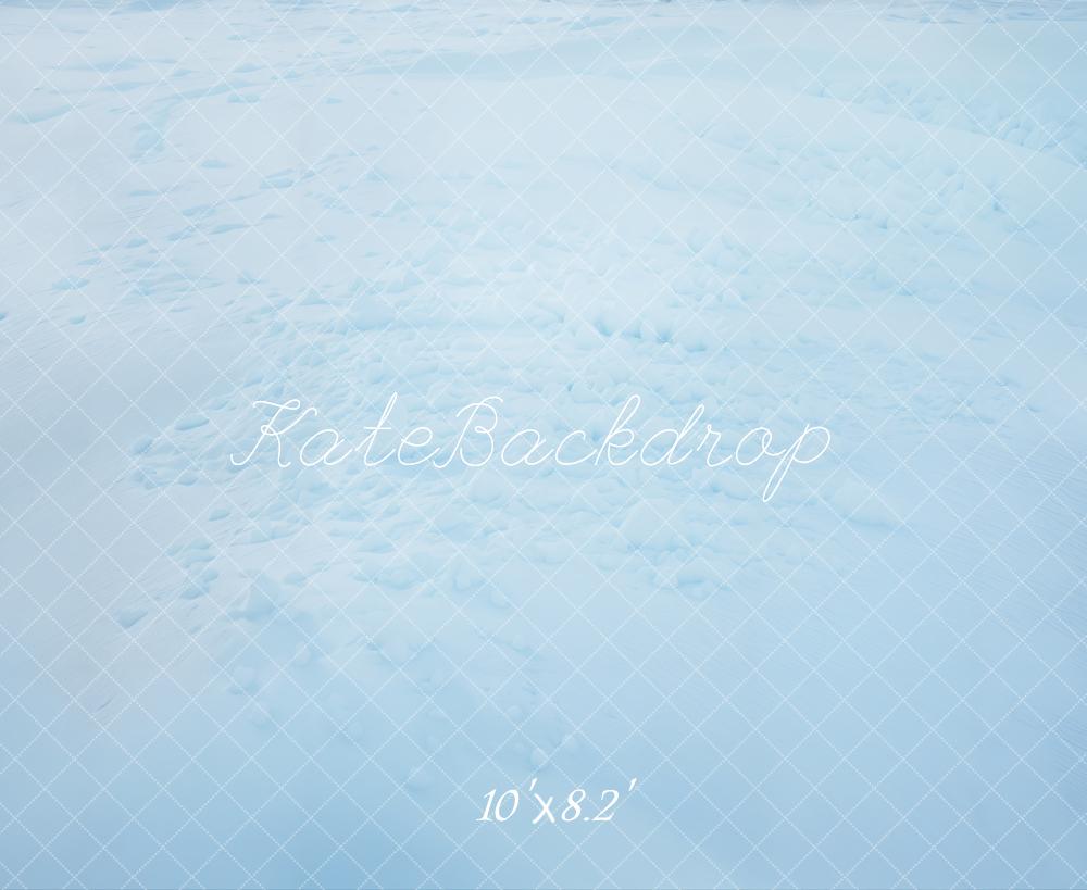 Kate Hiver Neige Glace Bleu Sol Toile de fond conçue par Kate Image