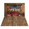 Kate Noël Fenêtre Cadeaux Intérieur Toile de fond+Planche de bois Marron Sol Toile de fond - Kate Backdrop FR