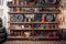 Kate Fête des Pères Garage Étagères Outils Pneus Toile de fond conçue par Mandy Ringe - Kate Backdrop FR