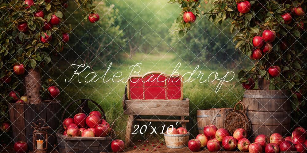 Kate Scolaire Pommiers Verger Rustique Toile de fond conçue par Chain Photographie - Kate Backdrop FR