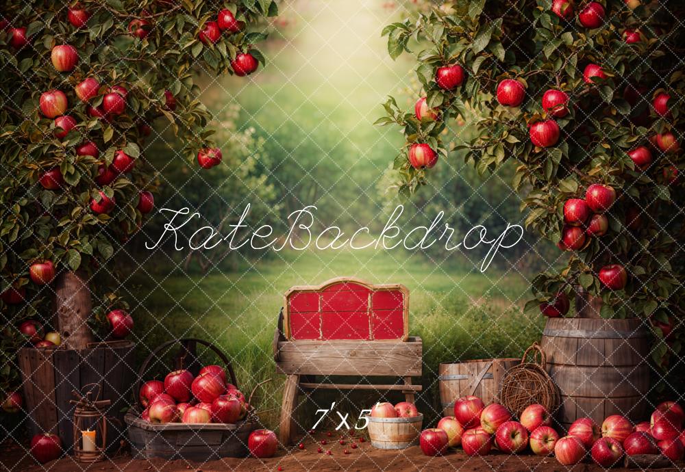 Kate Scolaire Pommiers Verger Rustique Toile de fond conçue par Chain Photographie - Kate Backdrop FR