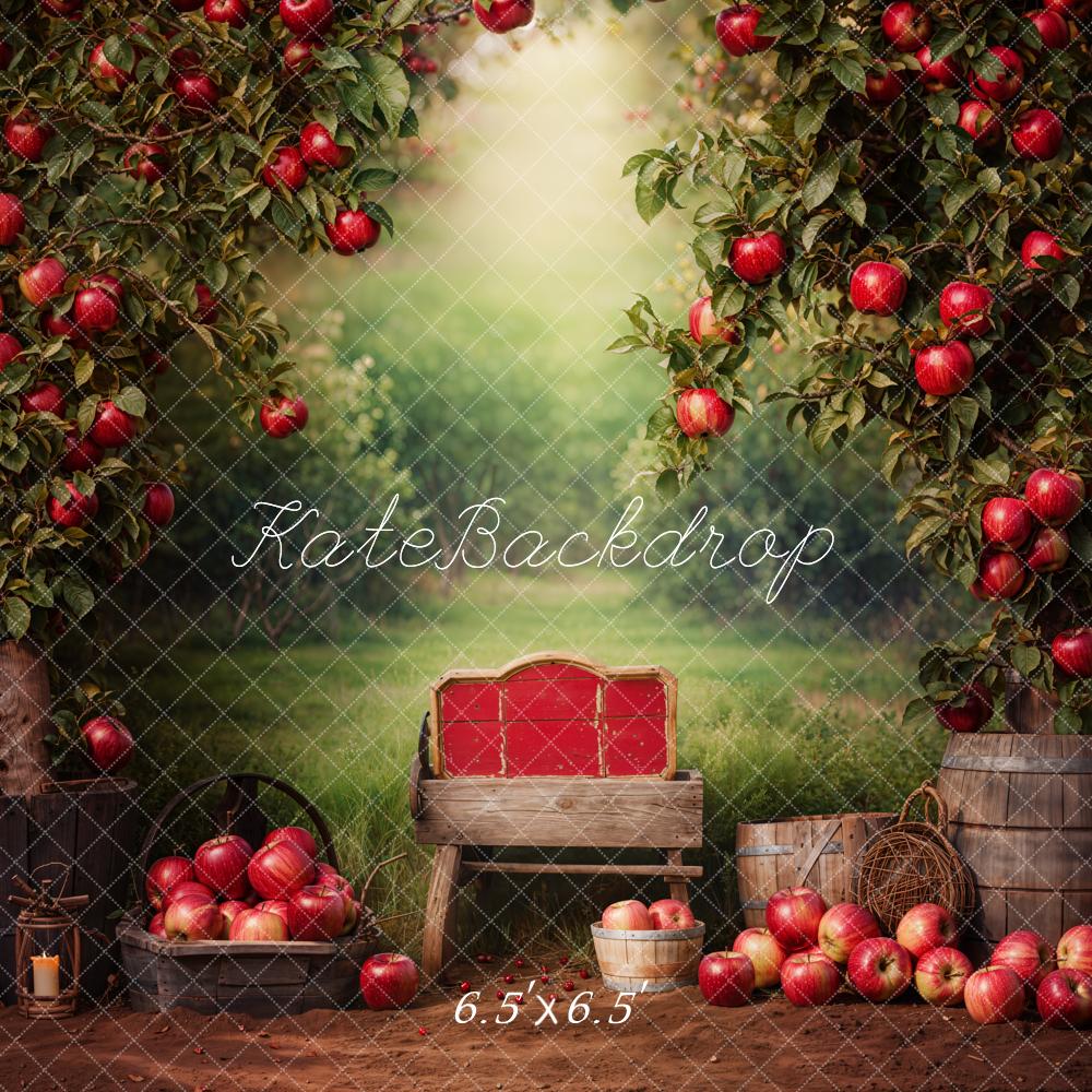Kate Scolaire Pommiers Verger Rustique Toile de fond conçue par Chain Photographie - Kate Backdrop FR