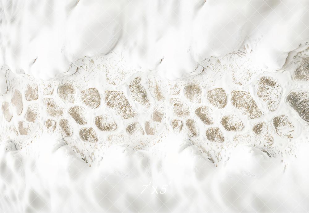 Kate Hiver Neige Pavé Sol Toile de fond conçue par Kate Image - Kate Backdrop FR