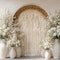 Kate Bohème Macramé Fleur Vase Arche Toile de fond conçue par Emetselch - Kate Backdrop FR
