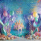 Kate Anniversaire Château Sirène Mer Ballon Toile de fond conçue par Emetselch