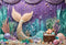 Kate Mer Sirène Coffre au Trésor Anniversaire Toile de fond conçue par Emetselch - Kate Backdrop FR