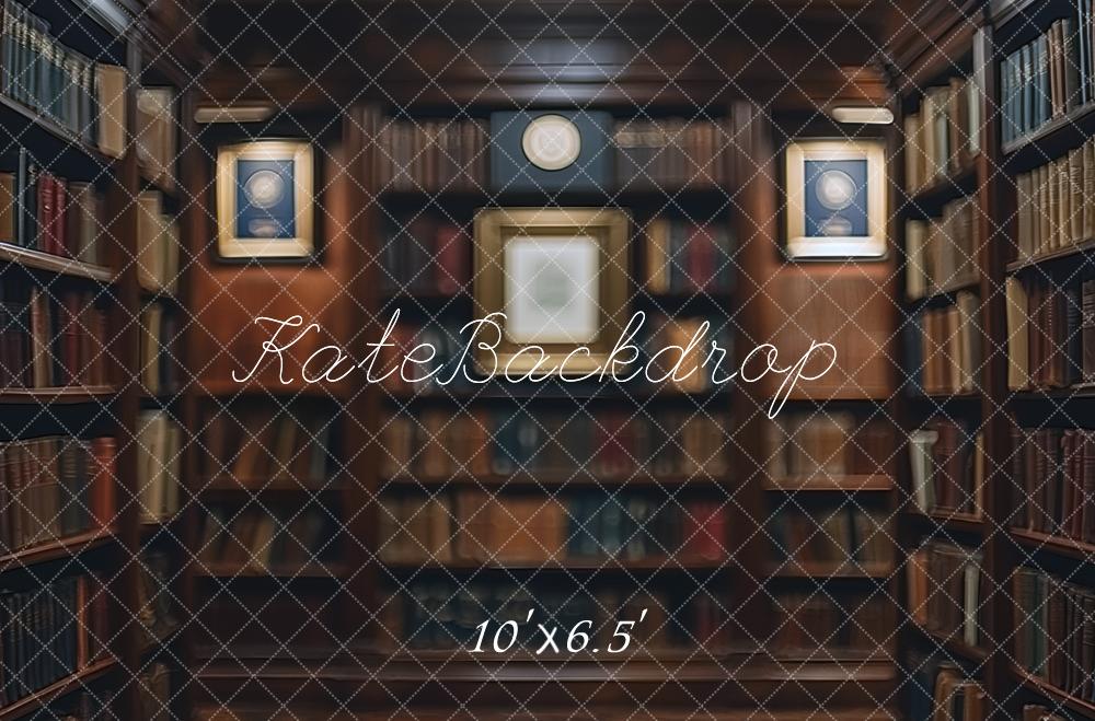 Kate Bokeh Bibliothèque Étagère Vintage Toile de fond conçue par Mini MakeBelieve - Kate Backdrop FR