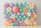 Kate Pastel Marguerites Ballon Fleur Toile de fond conçu par Ashley Paul - Kate Backdrop FR