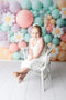 Kate Pastel Marguerites Ballon Fleur Toile de fond conçu par Ashley Paul - Kate Backdrop FR