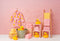 Kate Douche de Bébé Rose Canard Bain Toile de fond conçu par Ashley Paul - Kate Backdrop FR