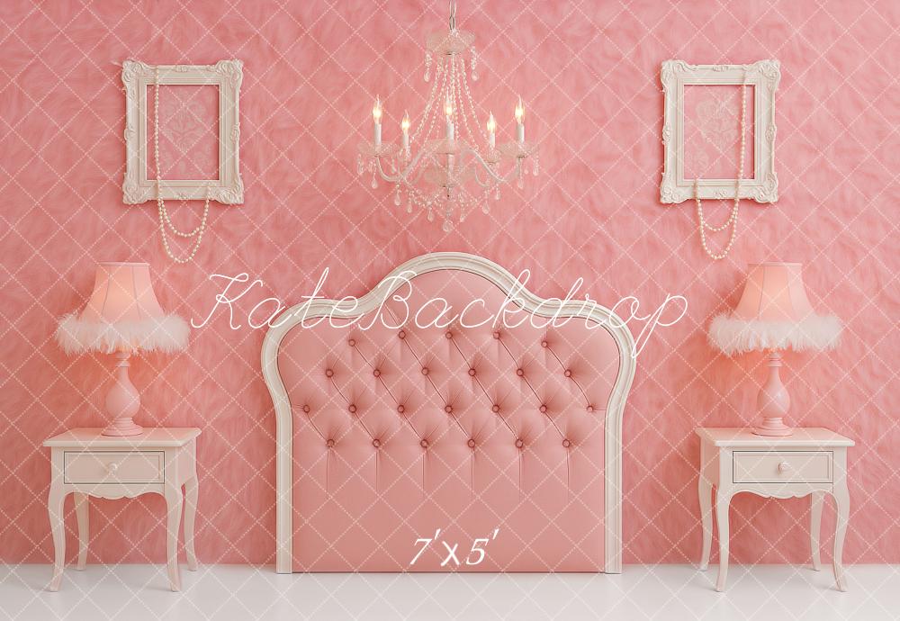 Kate Princesse Tête de lit Rose Lustre Toile de fond conçu par Ashley Paul - Kate Backdrop FR