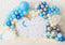Kate Anniversaire Lune Étoiles Ballon Lumières Toile de fond conçue par Patty Roberts - Kate Backdrop FR