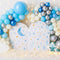 Kate Anniversaire Lune Étoiles Ballon Lumières Toile de fond conçue par Patty Roberts - Kate Backdrop FR