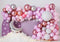 Kate Anniversaire Lune Étoiles Ballon Violet Toile de fond conçue par Patty Roberts - Kate Backdrop FR
