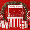 Kate Noël Rouge Cadeaux Bonbons Arche Toile de fond conçue par Patty Roberts