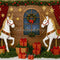 Kate Noël Licorne Cadeaux Fenêtre Toile de fond conçue par Patty Roberts