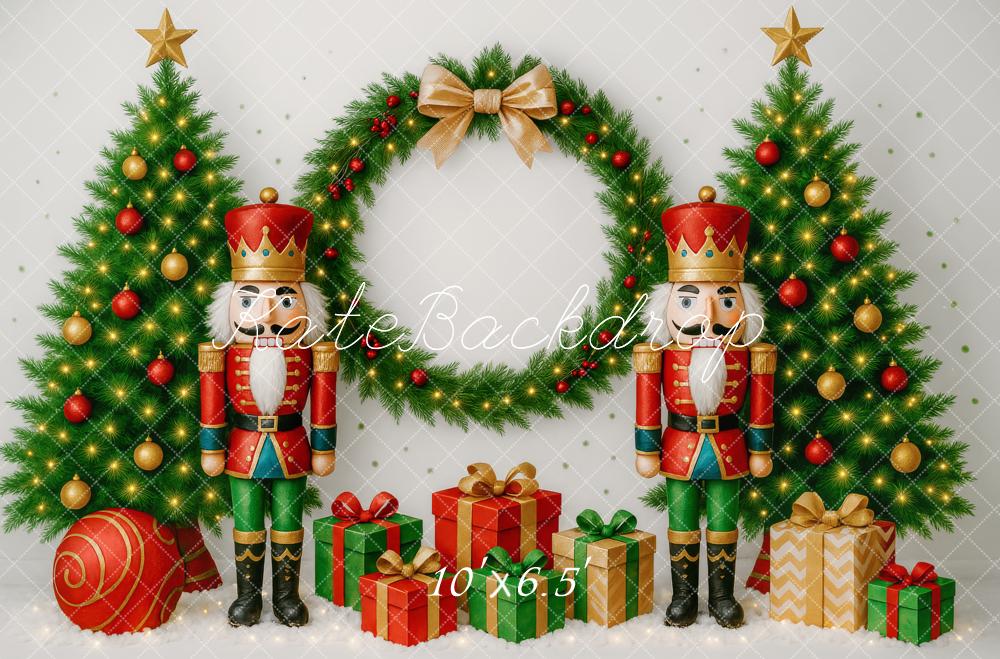 Kate Sapin de Noël Casse-Noisette Cadeaux Toile de fond conçue par Patty Roberts