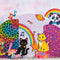 Kate Anniversaire Animaux Coloré Léopard Toile de fond conçue par Patty Roberts - Kate Backdrop FR