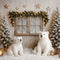 Kate Sapin de Noël Ours Polaire Fenêtre Toile de fond conçue par Patty Roberts