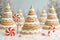 Kate Sapin de Noël Bonbon Biscuits Neige Toile de fond conçue par Patty Roberts