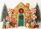 Kate Noël Maison en Pain d'épices Bonbons Toile de fond conçue par Patty Roberts - Kate Backdrop FR