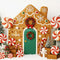 Kate Noël Maison en Pain d'épices Bonbons Toile de fond conçue par Patty Roberts - Kate Backdrop FR