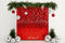 Kate Noël Décoration Rouge Paillettes Toile de fond conçue par Patty Roberts