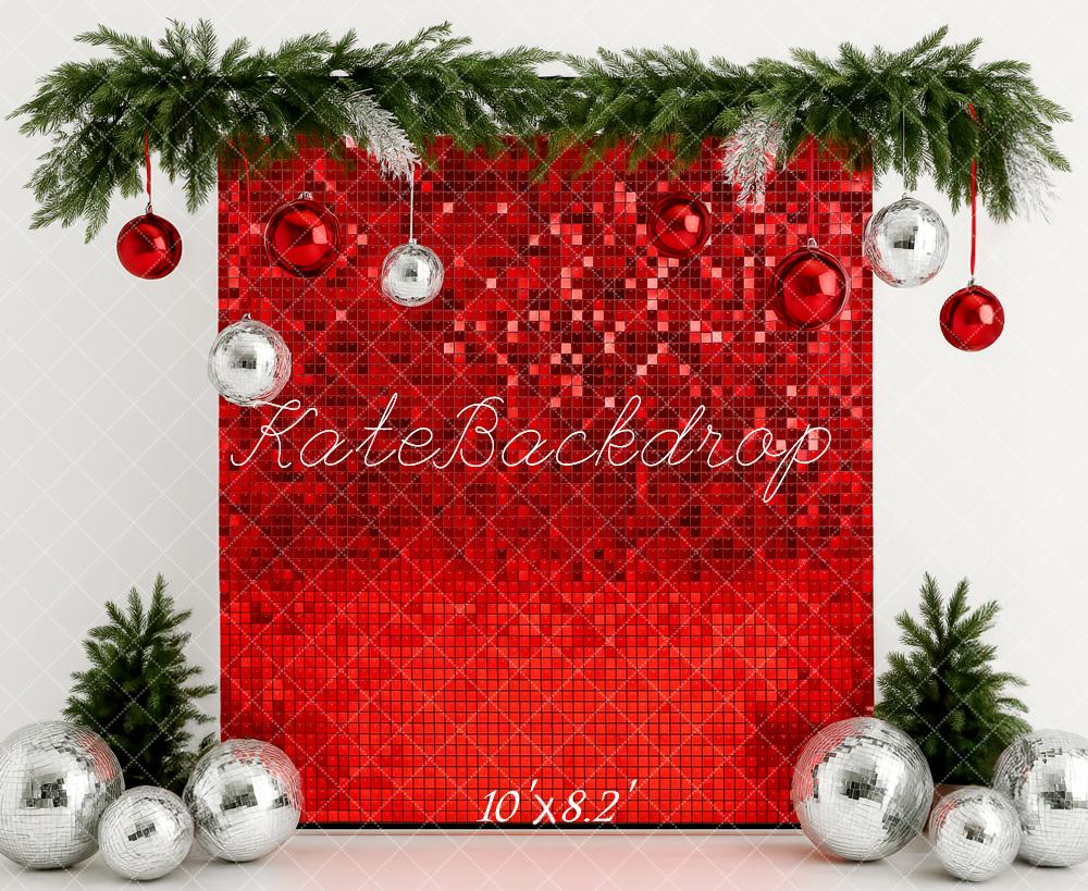 Kate Noël Décoration Rouge Paillettes Toile de fond conçue par Patty Roberts - Kate Backdrop FR