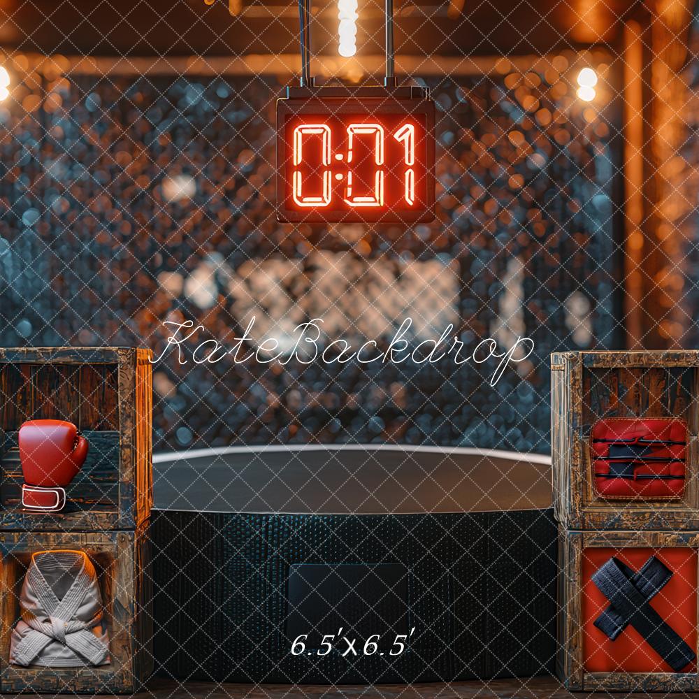 Kate Fête des Pères Garçon Boxe Sport Toile de fond conçue par Mini MakeBelieve - Kate Backdrop FR