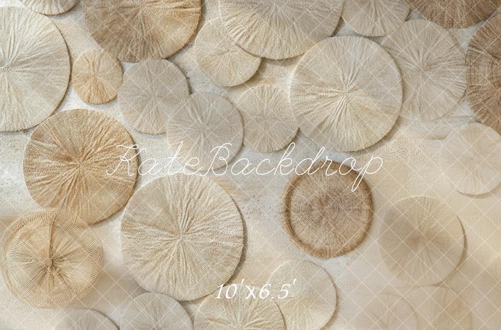 Kate Bohème Tissé Cercles Sol Toile de fond conçue par Mini MakeBelieve - Kate Backdrop FR