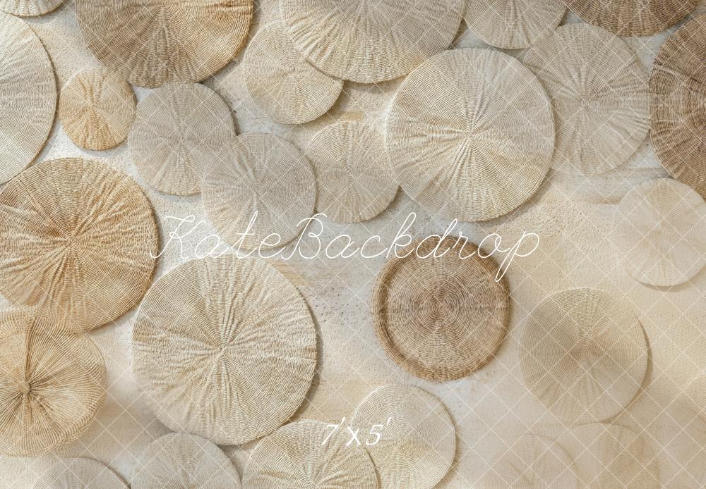 Kate Bohème Tissé Cercles Sol Toile de fond conçue par Mini MakeBelieve - Kate Backdrop FR