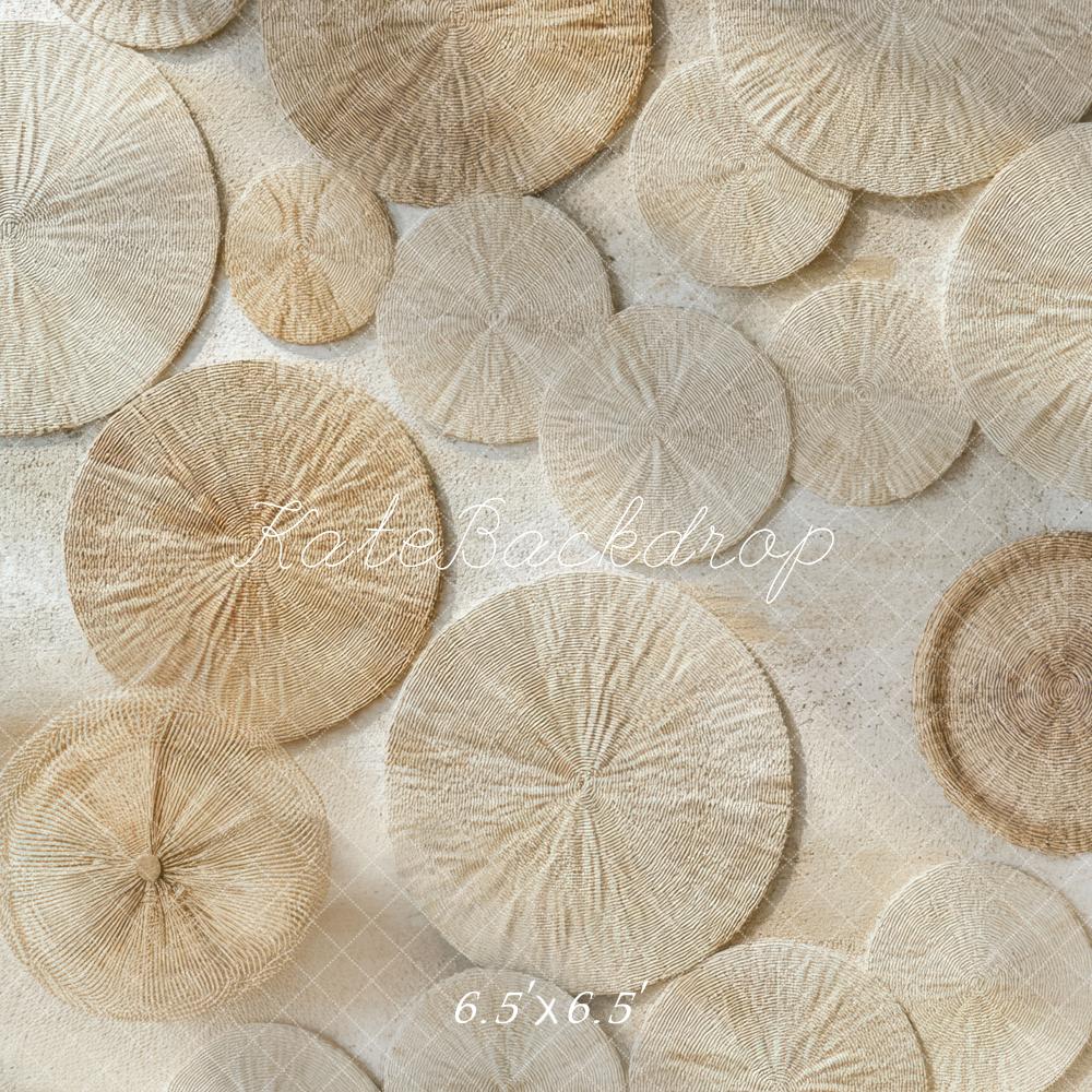 Kate Bohème Tissé Cercles Sol Toile de fond conçue par Mini MakeBelieve - Kate Backdrop FR