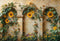Kate Automne Tournesol Arche Mur Vintage Toile de fond conçue par Emetselch