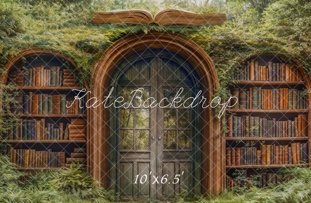 Kate Forêt Étagère à livres Scolaire Arche Toile de fond conçue par Emetselch