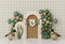 Kate Anniversaire Canard Ballons Arche Toile de fond conçu par Ashley Paul - Kate Backdrop FR