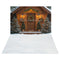 Kate Sapin de Noël Maison Neige Lumière Toile de fond+Hiver Neige Blanc Sol Toile de fond - Kate Backdrop FR