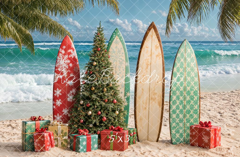 Kate Noël Plage Planches de surf Cadeaux Toile de fond conçue par Emetselch - Kate Backdrop FR