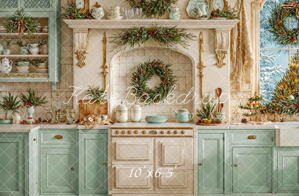 Kate Noël Cuisine Vaisselle Placard Toile de fond conçue par Emetselch - Kate Backdrop FR