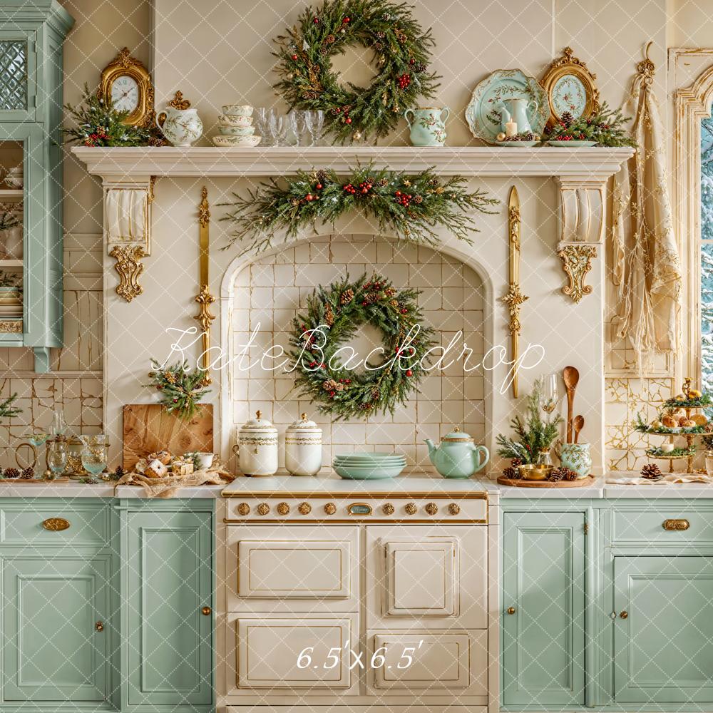 Kate Noël Cuisine Vaisselle Placard Toile de fond conçue par Emetselch - Kate Backdrop FR