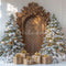 Kate Sapin de Noël Porte en Bois Cadeaux Toile de fond conçue par Mini MakeBelieve - Kate Backdrop FR